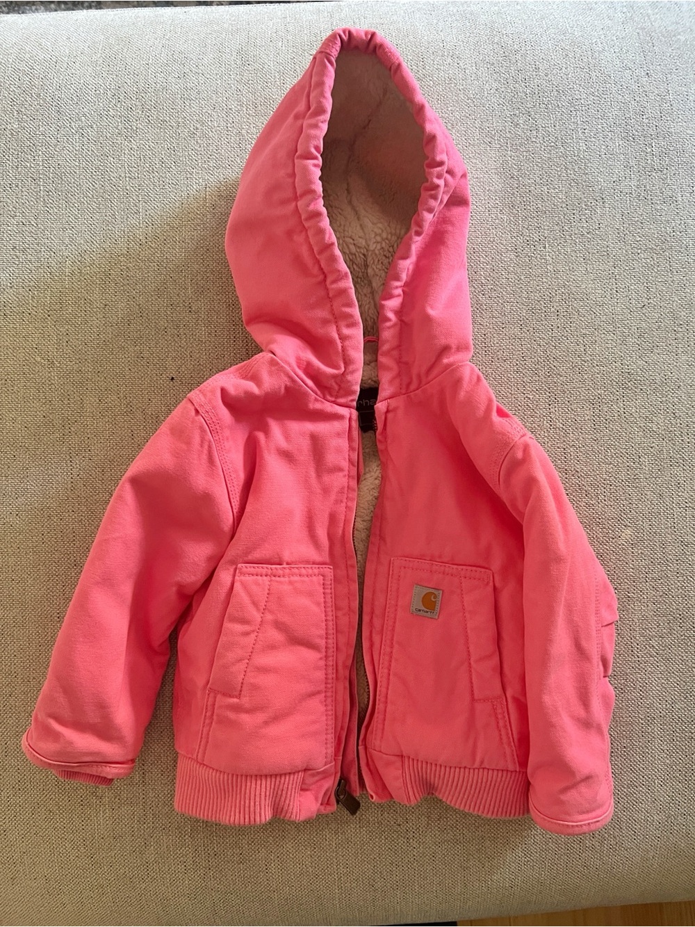 Carhartt Zip Front Canvas Insulated Hooded Active Jacket